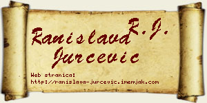 Ranislava Jurčević vizit kartica